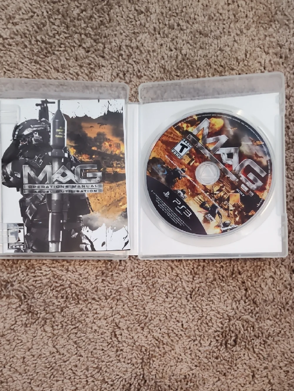 Sony PS3 MAG Shooter Game — White Case with Orange/Black Cover Art - Picture 2 of 2
